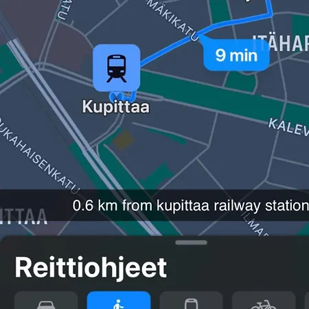 Yksioe Laehellae Kupittaa Rautatieasemaa